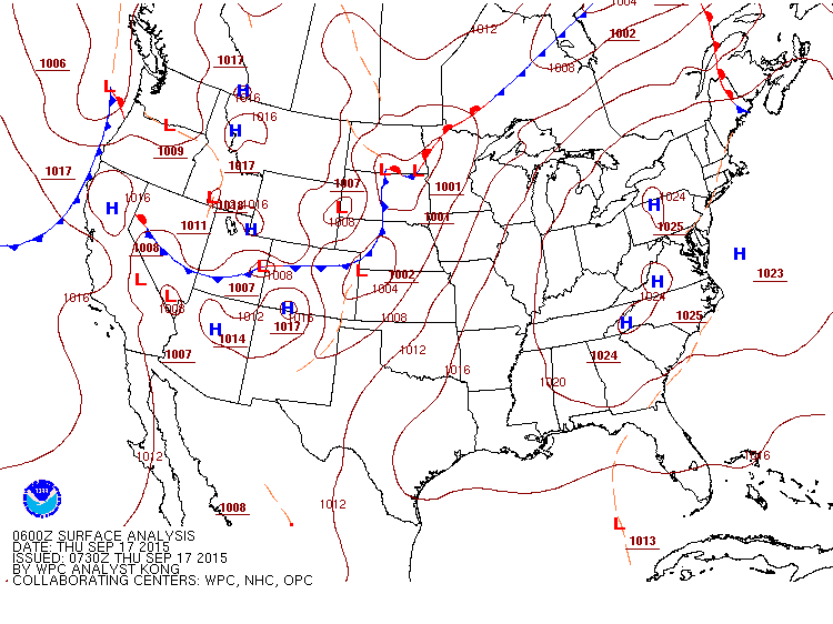 map for calm wind